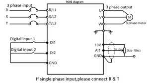 220V 380V 1HP 2HP 3HP 0.75kw 1.5KW 2.2kw VFD biến tần điều khiển một pha đến ba pha VFD vsd điều khiển tốc độ động cơ - Product Image 6