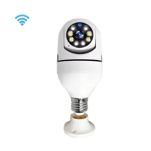 婴儿监视器5g自动人体检测智能家居IP摄像机1080P高清双向音频云插座监控E27灯泡摄像机