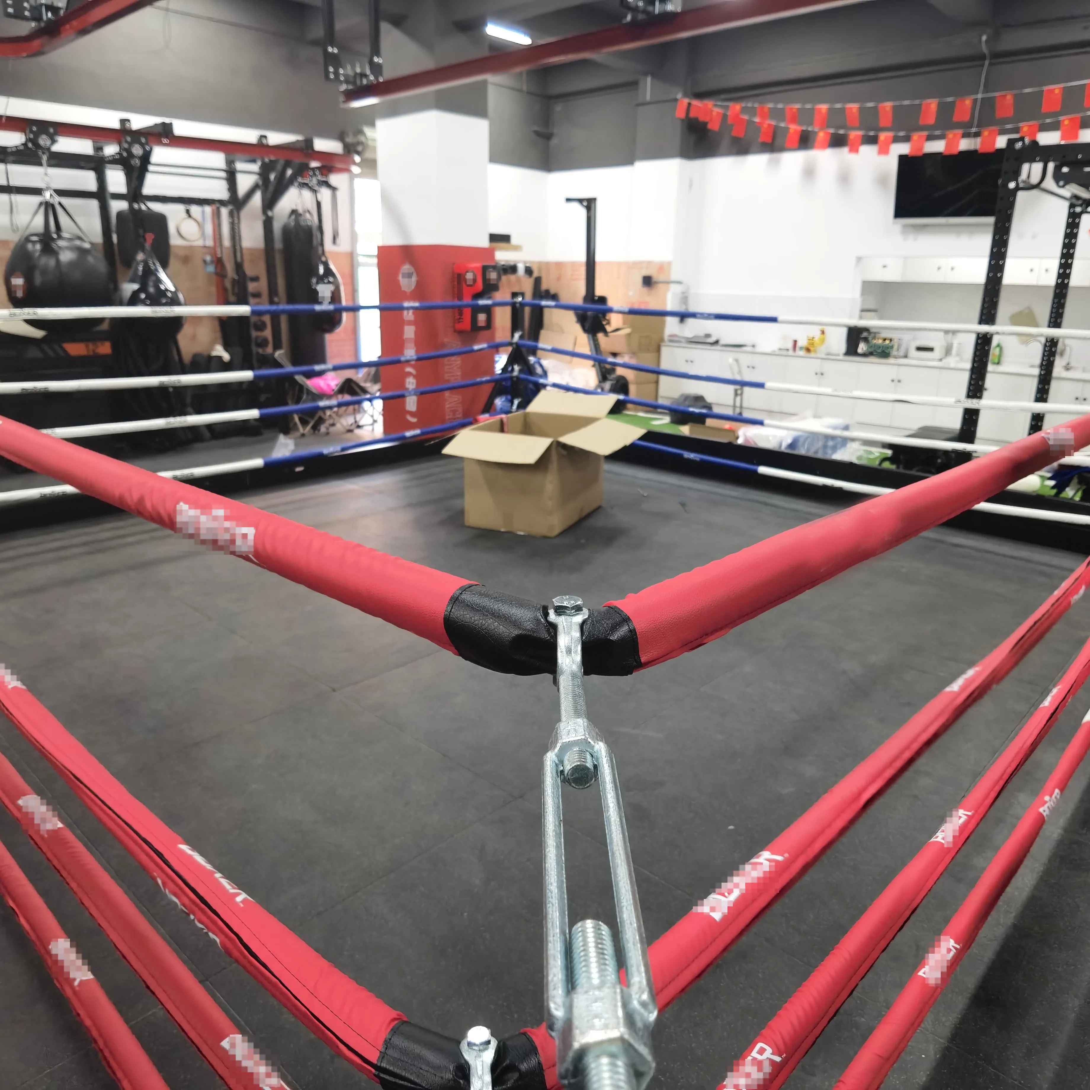 Penutup Tali Ring Boxing 5X5 Meter Tali Ring Boxing Ring Profesional Pabrik