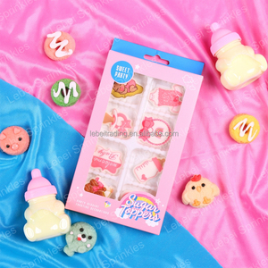 Decoración Comestible para Pastel de Revelación de Género, Ropa de Bebé Azul, Decoración de Azúcar, Decoraciones Comestibles de Glaseado Real para Fiesta de Baby Shower - Product Image 6