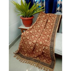 Plaid 100% Coton Fait Main Imprimé à Pompons Léger Toutes Saisons pour Décoration Intérieure – Prix de Gros - Product Image 1