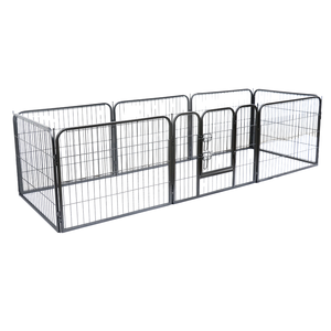 Zware Uitbreidbare Metalen Pet Box Grote <span class=keywords><strong>Puppy</strong></span> Kleine Huisdieren Ijzeren Behuizing Opvouwbare Stalen Hond Hek Kleine Poorten Pennen - Product Image 1