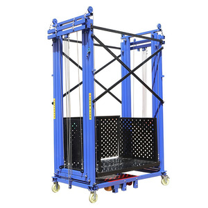 bibo Factory Wholesale 500kg Electric Scaffold Machine <b>Table</b> 2-10m Foldable Portable Lifting Platform Electric Scaffolding - Product Image 6