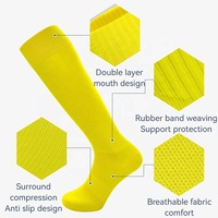 Chaussettes de football LINGTU CDP522 blanches, fines, respirantes, pour l'été, chaussettes de football professionnelles, tissu en maille, nylon, chaussettes longues de football