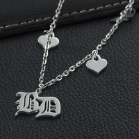 Collier diamant personnalisé en acier inoxydable colliers hommes couple