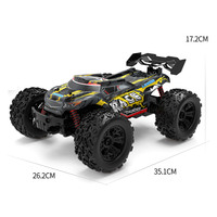 Camionnette RC à assembler soi-même Jacko Toys 2,4 GHz 1:12, voiture de course haute vitesse avec lumières, rechargeable, 2 couleurs, boîte fenêtrée EN71