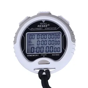 Kembali RS1060 Tiga Baris Digital LCD Besar Tampilan Layar Elektronik Stopwatch