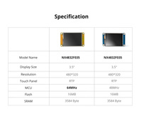 Module d'affichage tactile résistif IPS Nextion Discovery Series 3,5 pouces avec support de débogage gratuit pour applications industrielles humaines