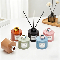 Bouteilles de diffuseur à roseaux rechargeables de luxe haut de gamme, 120 ml, logo personnalisé, directement de l'usine