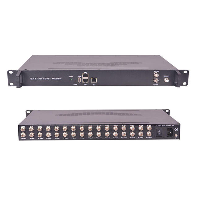 Super Brand RF Digital Encoder Modulator IP to 8/16/24/32 ISDB Modulator DVB-T/ISDB-T/ATSC IP Input PCR Support Web Management