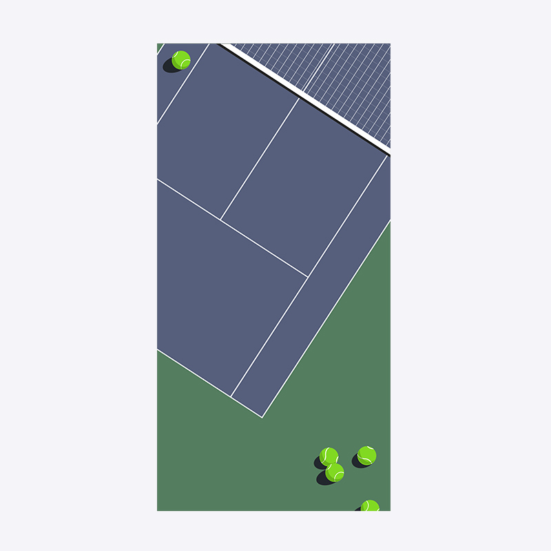 Bleu et vert