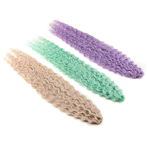 Extensiones de Cabello Sintético para Trenzar Ariel Russia Jessica Katrine Monica, Ondas Sueltas Profundas, Ondas Rizadas Sintéticas - Product Image 4