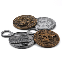 Pièces commémoratives personnalisées en alliage de zinc, plaquées or et argent, avec logo personnalisé, émail souple, jetons souvenir en boîte