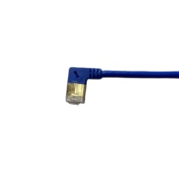 Câble Réseau FTP Cat6a Xxd-cat6 Personnalisé avec Logo RJ45 Mâle vers Femelle 8 Conducteurs 90 Degrés Droit/Gauche Fin