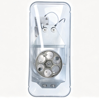 Compteur de pièces droit en métal sur mesure, simple, 6 trous, 24V, pour jeu d'arcade, distributeur automatique intelligent ATM, poussoir d'échange de pièces 220V