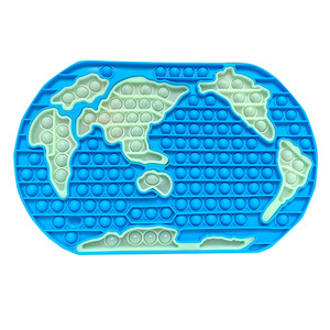 Gioco Educativo per Bambini 2025, Puzzle della Mappa del Mondo, Giocattolo Antistress in Gomma Unisex - Product Image 1