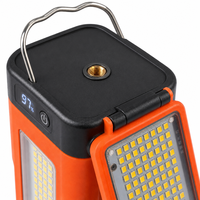 Lampes de camping LED rechargeables et détachables avec trépied, type lampe frontale, Type-C 1000LM avec anneau de suspension et vis M6