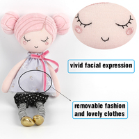 Usine en gros Personnalisé chiffon fille poupée en tissu fait main poupée douce en peluche jouet mignon fille de mode fabricant de jouets en peluche OEM bébé poupée de chiffon