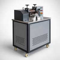 Machine de granulation de plastique, laboratoire, broyeur à deux rouleaux, système de refroidissement par eau, mélangeur de composés PVC, granulation, contrôle de la température, CE