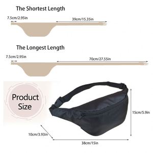 Sac banane de sport en toile coloré pour la course à pied, personnalisable et abordable, pour hommes et femmes - Product Image 2