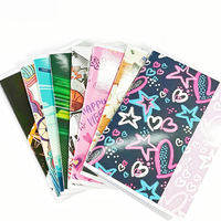 Cahier d'exercices personnalisable en couleur et en taille, reliure agrafée, logo personnalisé, couverture brillante/artistique/effaçable pour les écoles