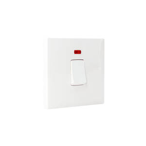 Interruptor de Pared Blanco Estándar Británico <span class=keywords><strong>SIASE</strong></span> de 20A para Calentador de Agua - Product Image 3