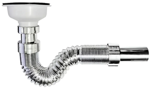 1 <span class=keywords><strong>sifone</strong></span> flessibile cromato multiuso 1/2*110mm lavello per lavastoviglie - Product Image 2