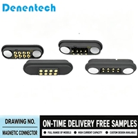 Câble de charge magnétique intelligent Denentech DN-MPC-05 universel 2p4p5p pour montre connectée, 1A, 2 broches, 4 broches, 5 broches, PVC, cuivre pur