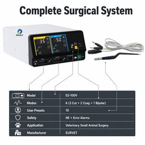 EURVET Medical Equipment Veterinary High Frequency Electrosurgical Generator Multiple Modes Safety Protection Animal Clinic Use - Product Image 4