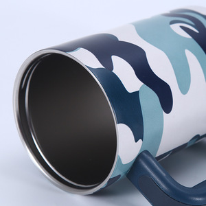 แก้วกาแฟเก็บความร้อนรุ่น Boba 40 oz พิมพ์ลายเสือดาวนำกลับมาใช้ใหม่ได้2.0 - Product Image 3