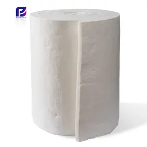 1260c 96Kg/m3 Aislamiento térmico Alta temperatura ha Alúmina Silicato Fibra cerámica Manta Rollo <span class=keywords><strong>para</strong></span> revestimiento de horno refractario - Product Image 1