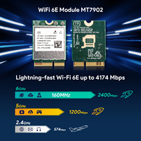 MediaTek MT7902 WiFi 6E Bluetooth 5.3 M.2 2230 E Modul Kunci Tri Band 2400Mbps untuk Laptop Mini PC