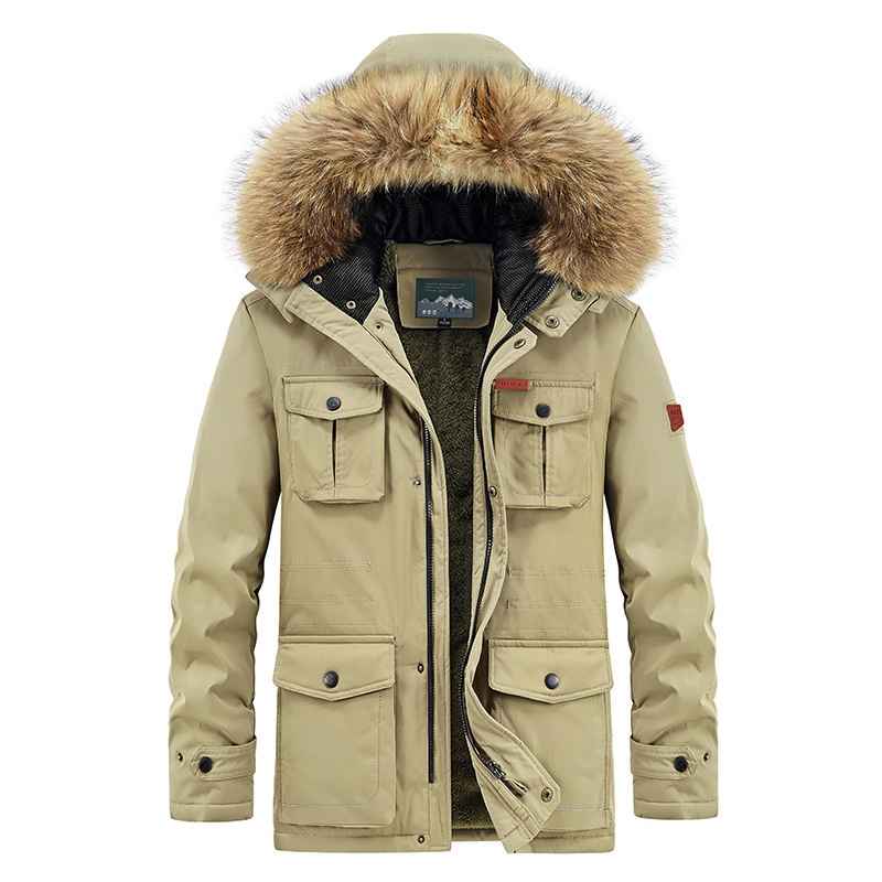 Winter New Men s Solid Color
