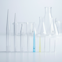 Consommables de laboratoire en plastique, embouts de micropipette universels bleus, jaunes, blancs de 10 ml, 200 µl, 1000 µl, 1 ml, 5 ml