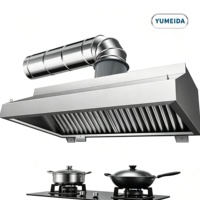Campana Extractora Comercial de Acero Inoxidable para Cocina con Filtros de Grasa para Restaurantes y Cantinas