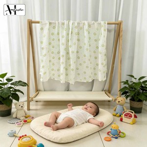 Serviette <span class=keywords><strong>de</strong></span> <span class=keywords><strong>bain</strong></span> en gaze imprimée <span class=keywords><strong>double</strong></span> couche en coton <span class=keywords><strong>de</strong></span> bambou biologique pour la maternité et la literie bébé - Product Image 2