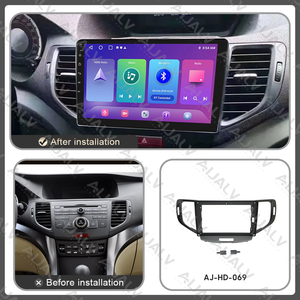 Façade d'autoradio 9'' pour Honda Spirior 2009-2013 LHD, avec texture, double DIN, accessoires intérieurs auto, panneaux décoratifs - Product Image 3