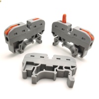 Connecteur de câblage d'éclairage à raccordement rapide SPL-1, type rail, sans vis, contact en cuivre, boîtier en nylon PA66, à enfoncement