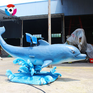 Équipement <span class=keywords><strong>de</strong></span> parc d'attractions numérique, taille <span class=keywords><strong>de</strong></span> vie, animaux <span class=keywords><strong>de</strong></span> l'océan, dauphin, à vendre, nouvelle collection - Product Image 2