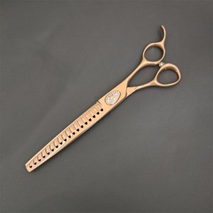 Tijeras para peluquería de mascotas de oro rosa, 7 pulgadas, acero inoxidable, para cortar el pelo de perros, diseño práctico, herramienta de belleza profesional - Product Image 4