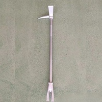 Barre de démolition et de sauvetage Halligan pour lutte contre les incendies, barre de sauvetage en fer, extracteur de clous pour secours post-terrasse tremblante, modèle 24 pouces