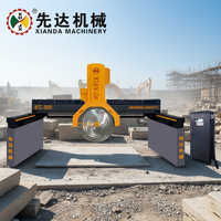 Machine à pierre Xianda Big Stone, moteur 45KW, scie à pont multi-lames, machine à découper la pierre, granit, marbre, économie d'énergie, haute efficacité