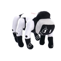 Nouvelle Peluche Robot Chien Personnalisée, Jouet en Peluche Robot de Marque Personnalisée, Jouet en Peluche Blanc et Noir