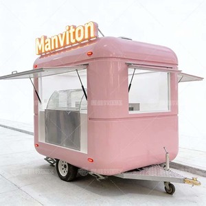 Remorque de service alimentaire mobile multifonctionnelle en acier galvanisé, cadre résistant <span class=keywords><strong>à</strong></span> la rouille, conception <span class=keywords><strong>à</strong></span> 4 roues, certifiée DOT CE pour l'extérieur - Product Image 5
