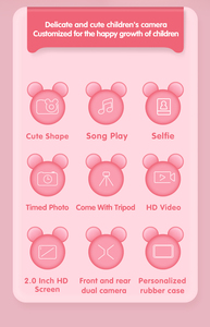 Cámara Infantil, Regalos de Cumpleaños y Festividades para Niñas y Niños, Cámara Digital para Niños con <span class=keywords><strong>Video</strong></span>, Cámara de Juguete, Cámara para Niños Pequeños - Product Image 5