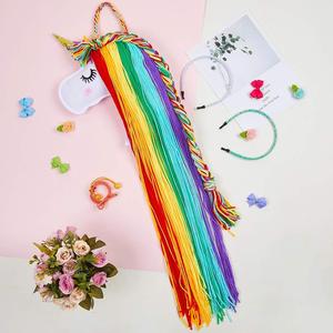 ProgiftSpace chaud lumineux <span class=keywords><strong>arc</strong></span>-<span class=keywords><strong>en</strong></span>-<span class=keywords><strong>ciel</strong></span> pépinière <span class=keywords><strong>licorne</strong></span> bébé fille cheveux <span class=keywords><strong>arc</strong></span> support bandeau organisateur pour tenture murale décor - Product Image 6