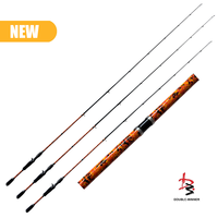 Canne à pêche Seaguide 1 pièce 6ft 7ft en fibre de carbone, puissance moyenne, action rapide, pour la pêche au bar en rivière et en lac
