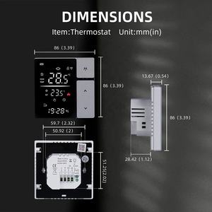 Termostato Inteligente WiFi con Pantalla LED y Control por Voz Alexa, Control por Aplicación Tuya Smart Life, Controlador de Temperatura para Sistema de Calefacción del <span class=keywords><strong>Hogar</strong></span> - Product Image 3
