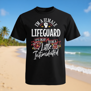 Camiseta de socorrista para mujer, camiseta negra de manga corta, regalo divertido para mujer - Product Image 3