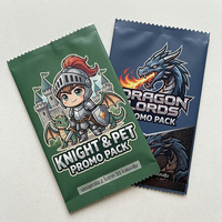 Sachets holographiques 3D personnalisés pour cartes à collectionner, sachets blindés pour boosters avec effet pailleté, emballage TCG pour boutique
